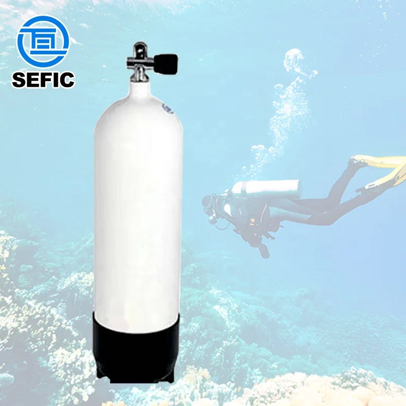 Diving Cylinder Air Scuba Oxygen Tank CE 11.1L High Pressure Aluminum Scuba Diving Tank