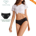 Shanhao Ready to Ship Lace Waist Leakproof Panties Organic Cotton Postpartum Underwear Bragas Menstrual Period Panties for Women