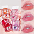 Hydrating Nourishing Glitter Shiny Fruit Flavor Lip Gloss Wholesale Big Brush Square Clear Vegan Moisture Lipgloss Private Label