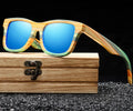 Colorful High Quality Wood Frame Luxury Polarized Lens Men Wooden Sunglasses 2022