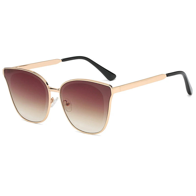 New High Quality Fashion Polarized Custom Sustainable Uv400 Sunglasses Butterfly Shape Cat Eye Metal Cat Sunglasses