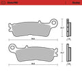 Moto Master FANTIC 250 XX 22-23 Racing Front Pads High Performance Saddle Pads