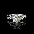 Factory Wholesale 925 Sterling Silver 1Carat Moissanite Rings Sparking Wedding Ring for Women