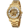 WINNER  8036 Winner Transparent Fashion  Gear Movement Royal Design Men Top Brand Chic Male Mechanical Skeleton Watches