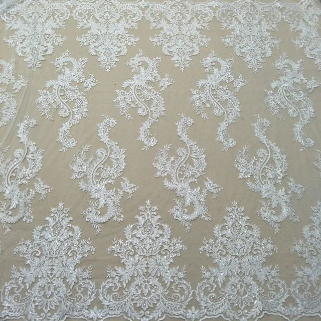 Wholesale Party Evening Gown Wedding Dress Flower Tulle Lace Fabric for Bridal