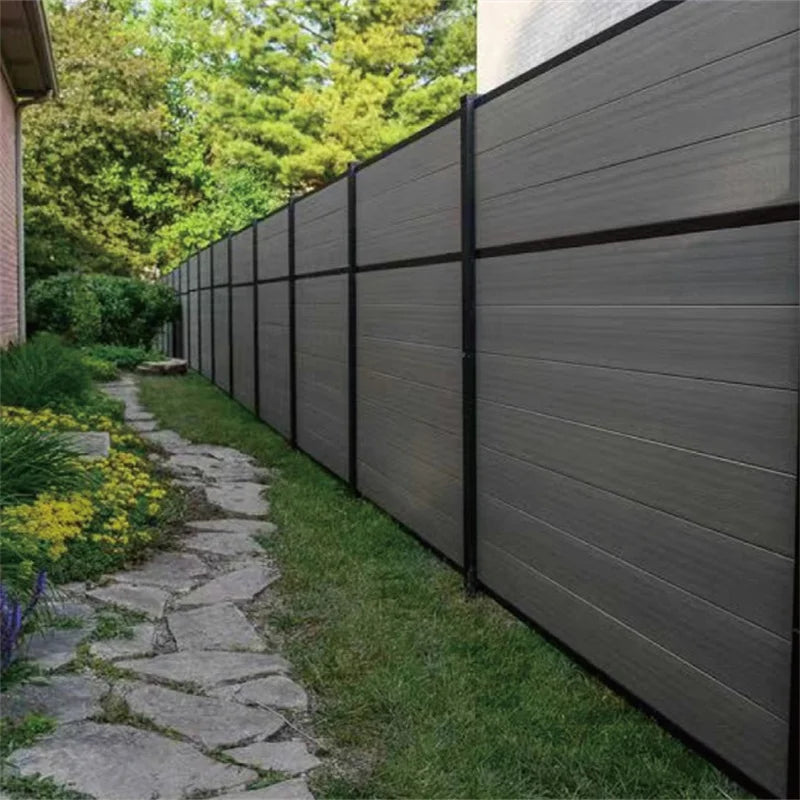 Modern Eco-Friendly Wood Plastic Composite Outdoor Garden Wall Panel WPC Boards Fencing Easy Install Privacy Decking Wpc Fence