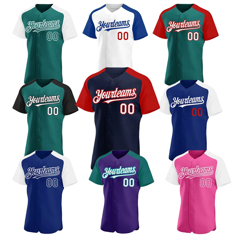 New Design Customized Sublimation Short Sleeve Baseball Jersey Factory Wholesale Personalized Baseball Shirts