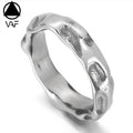 VAF Creative Personality Irregular Wave Men's and Women's Stainless Steel Ring Wholesale Anillo De Onda Anneau De Vague