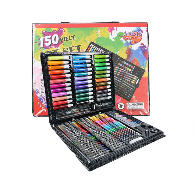150 Pieces Colour Pencils Drawing Gift Art Drawing Painting Creativity Set Paint Draw Art Gift Set for Kids