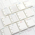 Mini A7 Notebook with 3-Hole Loose-leaf Paper 3 Ring Binder Filler 60 Inner Pages