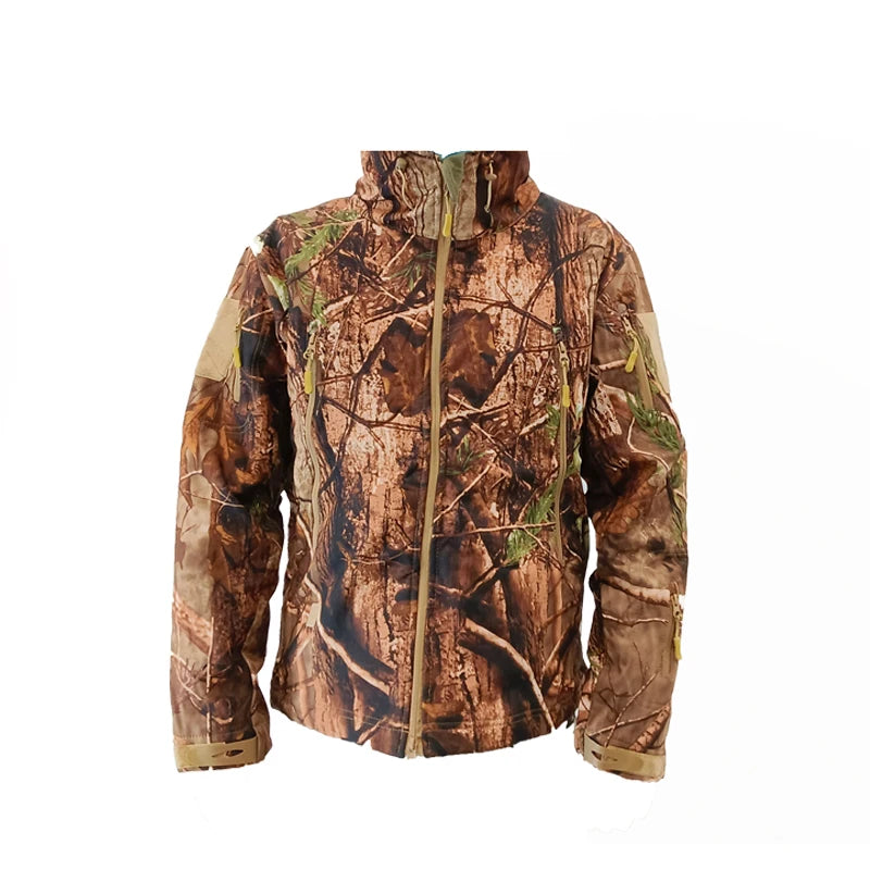 Sturdyarmor Custom Outdoor Hiking Mens Camouflage Performance Waterproof Polyester Tactical Hunting Animal Trap Jacket