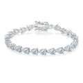 Wholesale Price Moissanite Tennis Chain Bracelet Women S925 Silver Pear Cut Gold Plated GRA Certified Fashion Bracelet