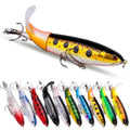 10pcs/set 13g 10cm Premium Fishing Lure Kit Bass Trout Baits With Propeller Tail Durable Hooks Realistic Action for Freshwater MegaBDM