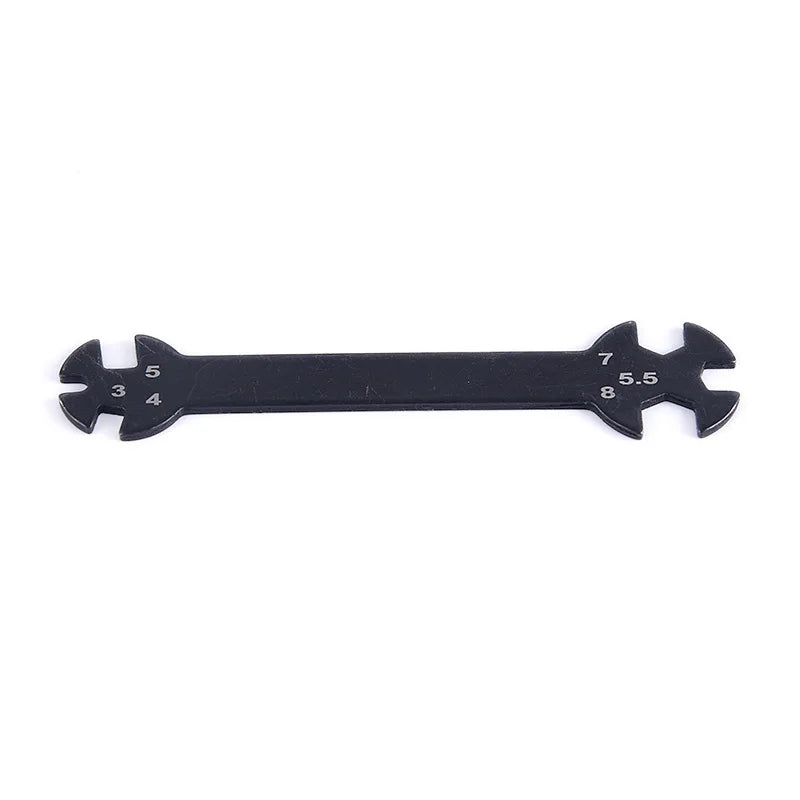 6-in-1 Multifunctional RC Wrench Tool 3/4/5/5.5/7/8MM Metal Hand Tool with Nuts for Turnbuckles & RC Model Repair