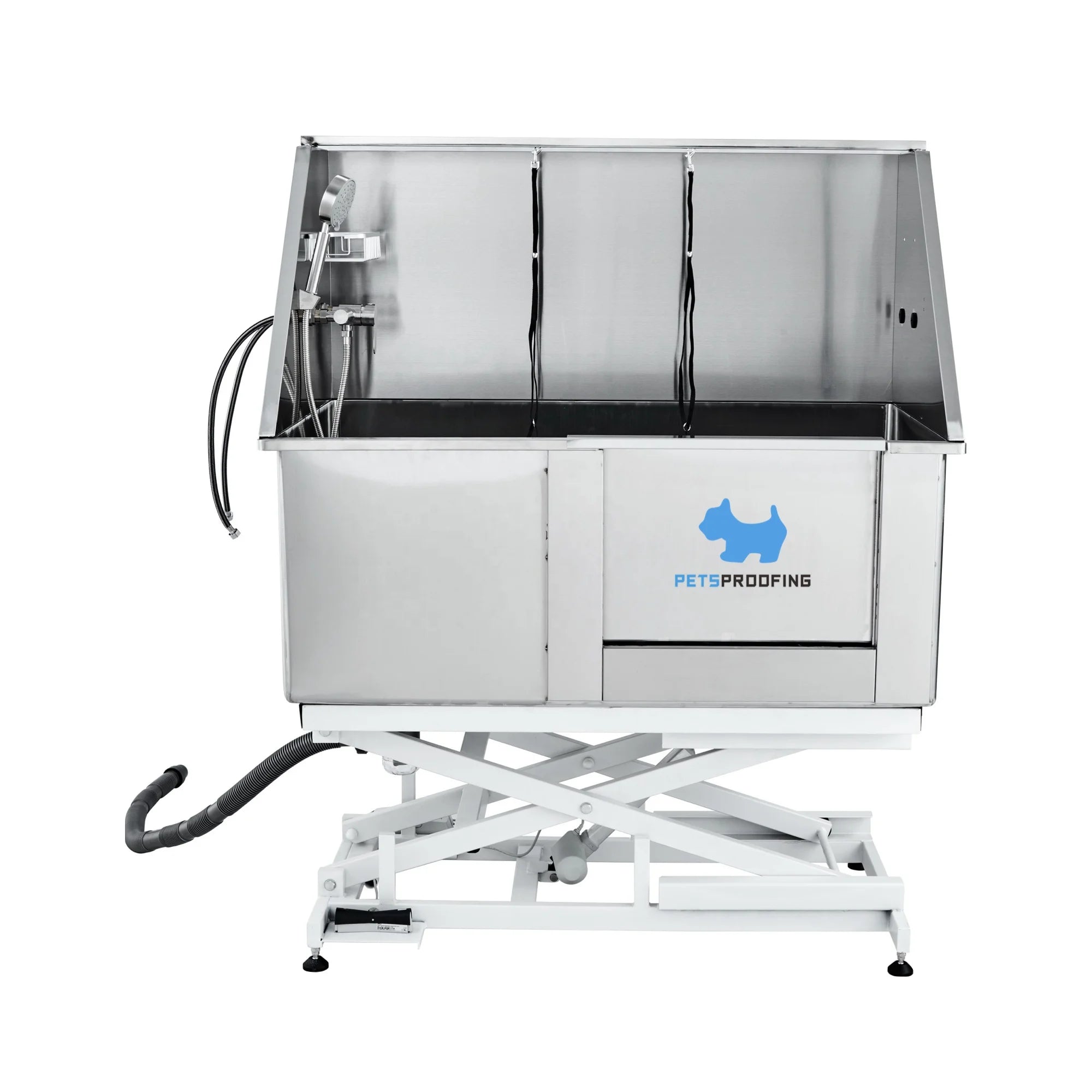Novelty Designed Deluxe Dog Wash Machine Electric Lifting Dog Grooming Bathing Tub Stainless Steel Foot Pet Bath