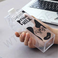 500ml 1000ml Custom Reusable Colored Clear Transparent  Acrylic Tumbler Milk Carton Box Water Bottle