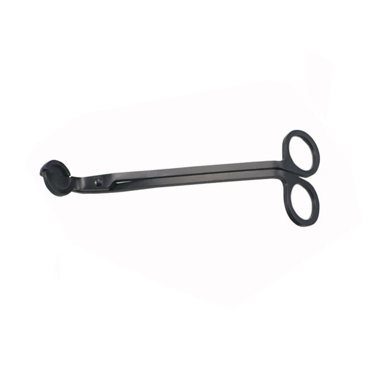 Wholesale Bulk Custom Engraved Stainless Steel Lighter Snuffer Black Candle Tool Wick Trimmer Scissors Smooth DIY Pruning Blunt
