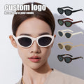 2025 Cheap Promotional Women Luxury Designer Fashion Glasses Italian Brown Small Frame Thick Acetate Sunglasses for Men