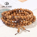 JD 8mm Agarwood Buddhist Maratha Talisman Rose Prayer Bead Trendy Unisex Multi-layer Beaded Bracelet