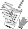 Multifunction Cheese Grater Stainless Steel Shredder Cutter Grater Slicer with Hand Protector for Cheese Lemon Chocolate
