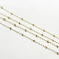 14K Gold Plated Irregular Bead Chain Wholesale DIY Jewelry Necklace Bracelet Making Chain Roll Accessories