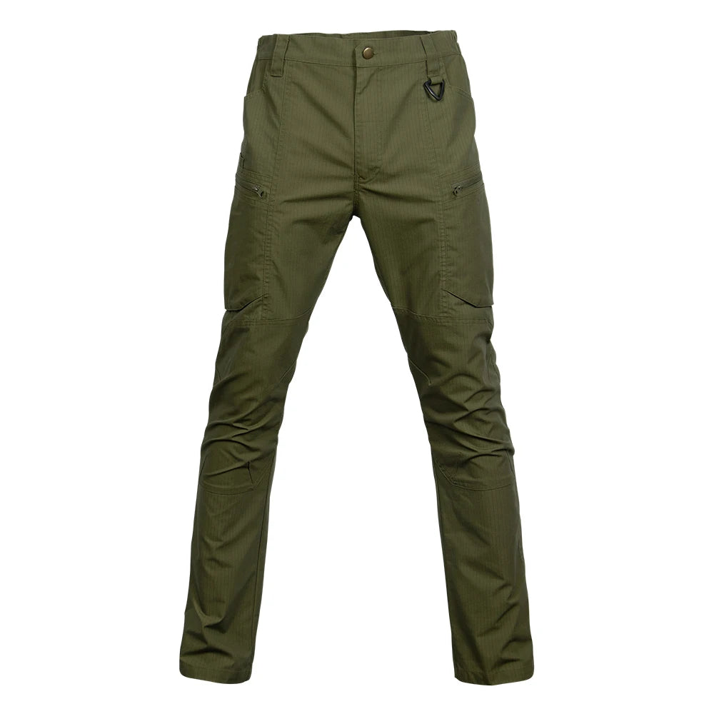 Breaker Tactical Cargo Pants Garment Dyed Breathable Canvas Mid Waist Waterproof Polyester/Cotton