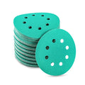 OEM 125mm 4~7inch Green Ceramic Hook and Loop Sand Paper Abrasive Sanding Disc with 40#-2000# Grit for Metal