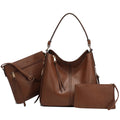 Realer  2022 Vintage Soft PU Leather Women Tote Hand Bags Fashion Large Hobos Shoulder Bags Ladies Purses and Handbags