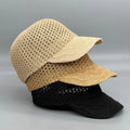 Women's Summer New Straw Hat Hollow Mesh Sunshade Cap Breathable Leisure Trend Baseball Caps