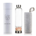 Portable Glass Custom Logo Crystal Crushed Stone Water Cup