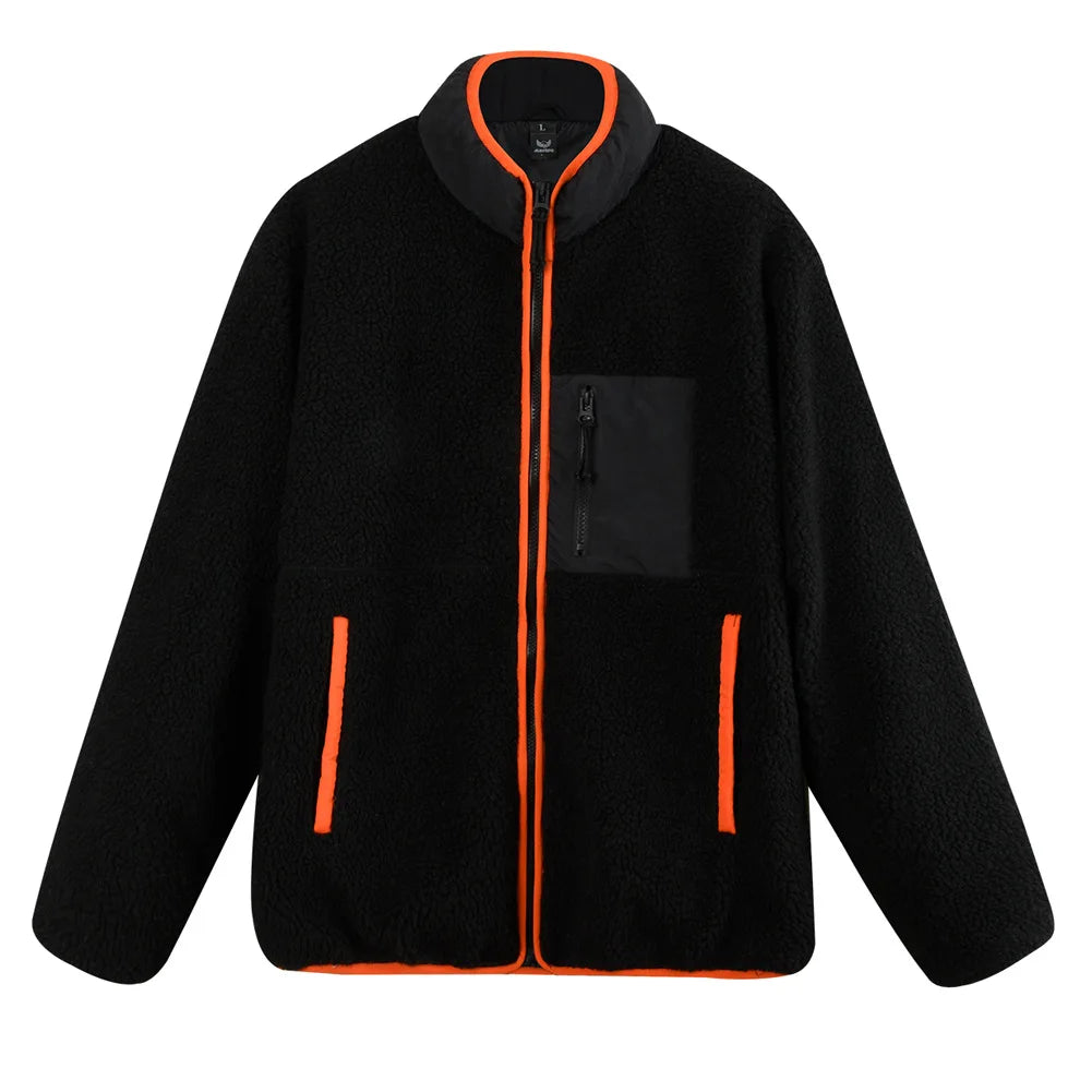Topgear 2022 New Fashion Great Hand Feeling Custom Sherpa Fleece Sports Jacket Man in Winter