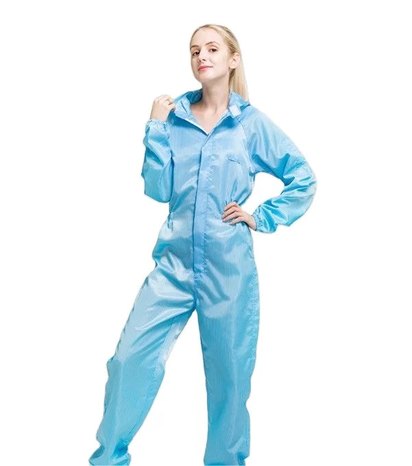2020 Hot Chinese Factory Antistatic Clothes Cleanroom Overall Esd Smock  ESD Working Clothes