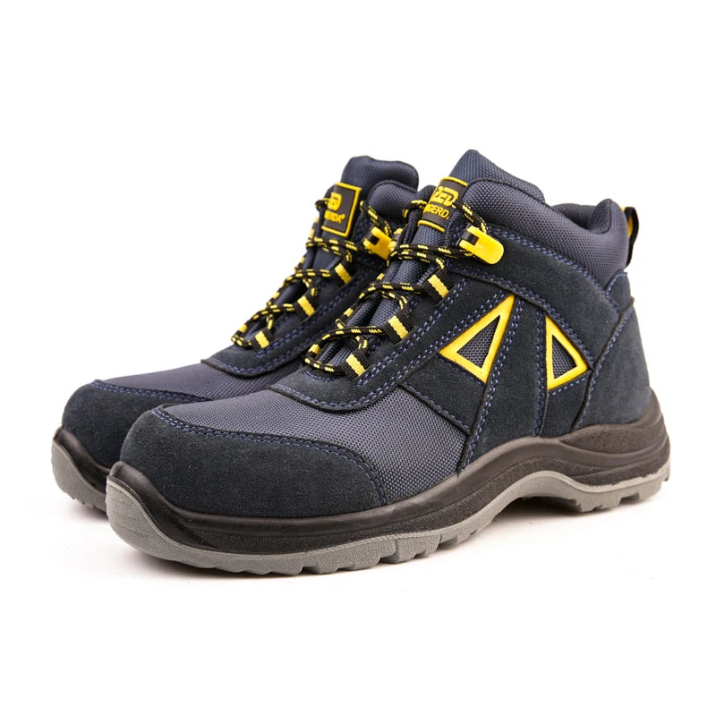 Breathable Brand Sports Jogger Light Weight Price CE Suede Work Safety Shoes for Women