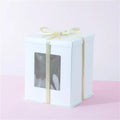 Wholesale Transparent PVC Window Kraft Box 6/8/10 Inch Birthday Cake Gift Packaging for Sushi Food Wholesale Birthday Cake Box