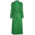 Genuine Leather Trench Coat Women Real Leather Coat Ladies Oversized Outerwear