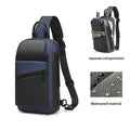 Factory Wholesale Large Capacity Waterproof Nylon Polyester Moto & Biker Style Crossbody Shoulder Sling Bag for Men