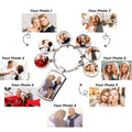 Fast Photo Printing DIY 6 Tags Photo Sublimation Charms Set Keychains Gift for Father Day