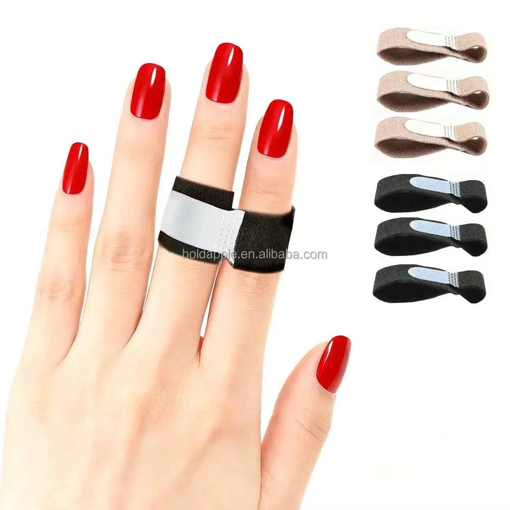 Finger Straps Buddy Tape Hook and Loop Splint for Finger Pain Index Finger Splint Toe Straighteners for Curled Toes to Support