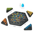Chain Triangle Chess Game Chess Board Games for Adults Triangle Rubber Band Game 2 to 4 Players Kids Christmas Birthday Gifts