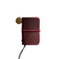 Mini logo Stationery Writing Planner Kraft Paper Motivational Genuine Leather Notebook