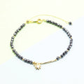 Fashion Jewelry Mini Hematite Bracelet Healing Energy Stone Gemstone  Beads Bracelet Bangle