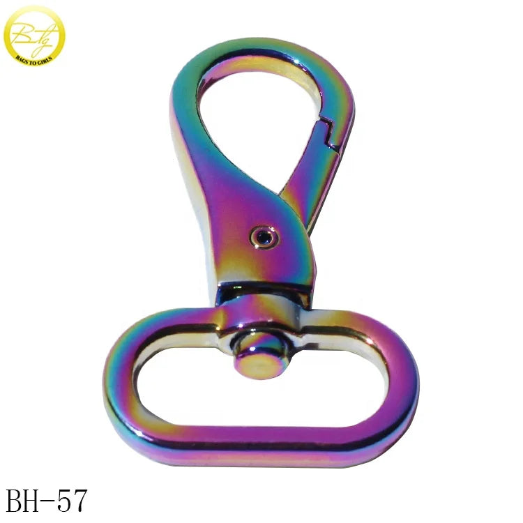 Professional Luxury Dog Leash Good Quality Zinc Alloy Buckle Strap Adjuster with Waterproof Rainbow Metal Hook for Pet Accessory