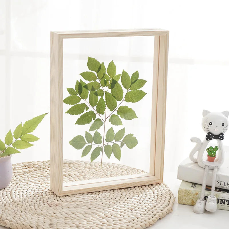 Handmade A4 Double-Sided Transparent Acrylic Floating Photo Frame Clear Glass for Plant Specimen Pressed Flower Wall Art Hot