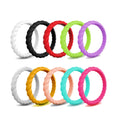 2022 New Arrival Couple Ring Jewelry No-Toxic Skin Safe Wedding Rings Braided Stackable Silicone Ring for Women Girls