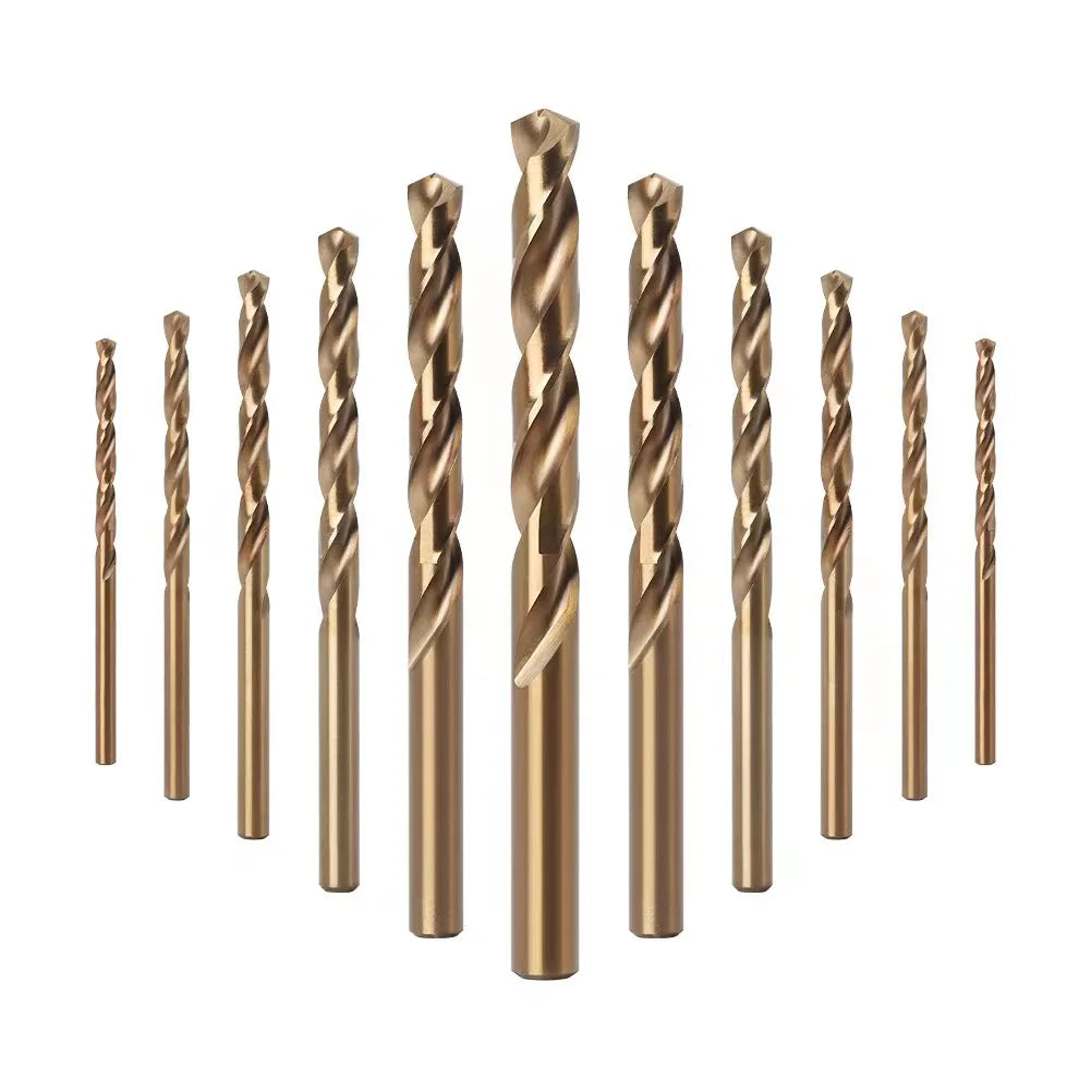 ALLUSE High Speed M35 Steel Twist Drill Bit for Metal Drilling Straight Shank 200-400MM Length Premium Quality