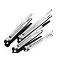 Wholesale 7-Piece Stainless Steel Food Tong Set Heavy Duty Kitchen Tongs with Serrated Tips for BBQ Cooking & Serving