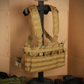 Tactical Nylon Vest with Padded Straps Rapid Assaults Chest Rig Adjustable Molle Security for Outdoor Hunting