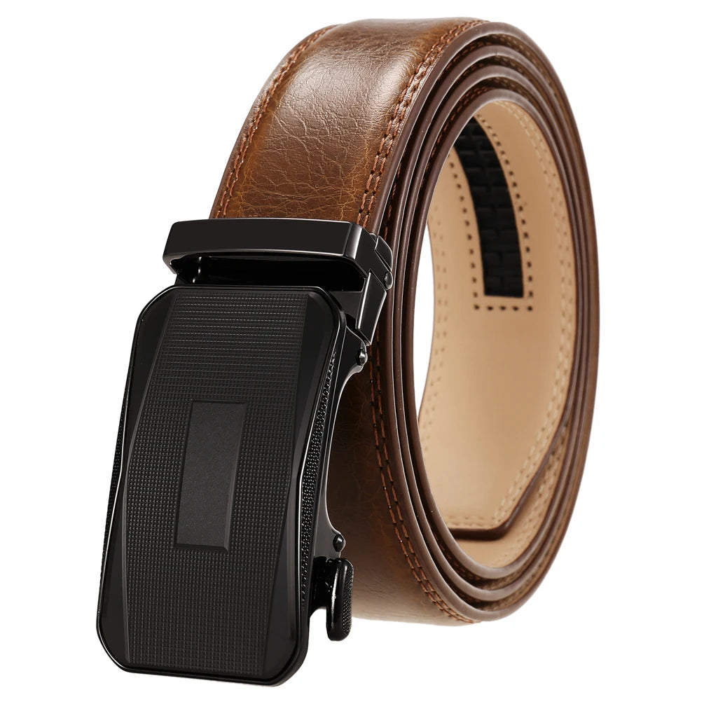 LY36-24507-1 Automatic Buckle Spot Men's Leather Belt
