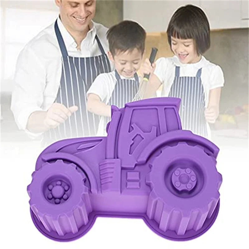 2024 Youngs Hot Selling 100% Food Grade Cake Decoration Truck Car Silicone Cake Mold