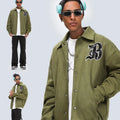 Custom Logo Wool Sueded Embroidery Baseball Letterman Jackets Men Vintage Blank Sequin Varsity Jacket